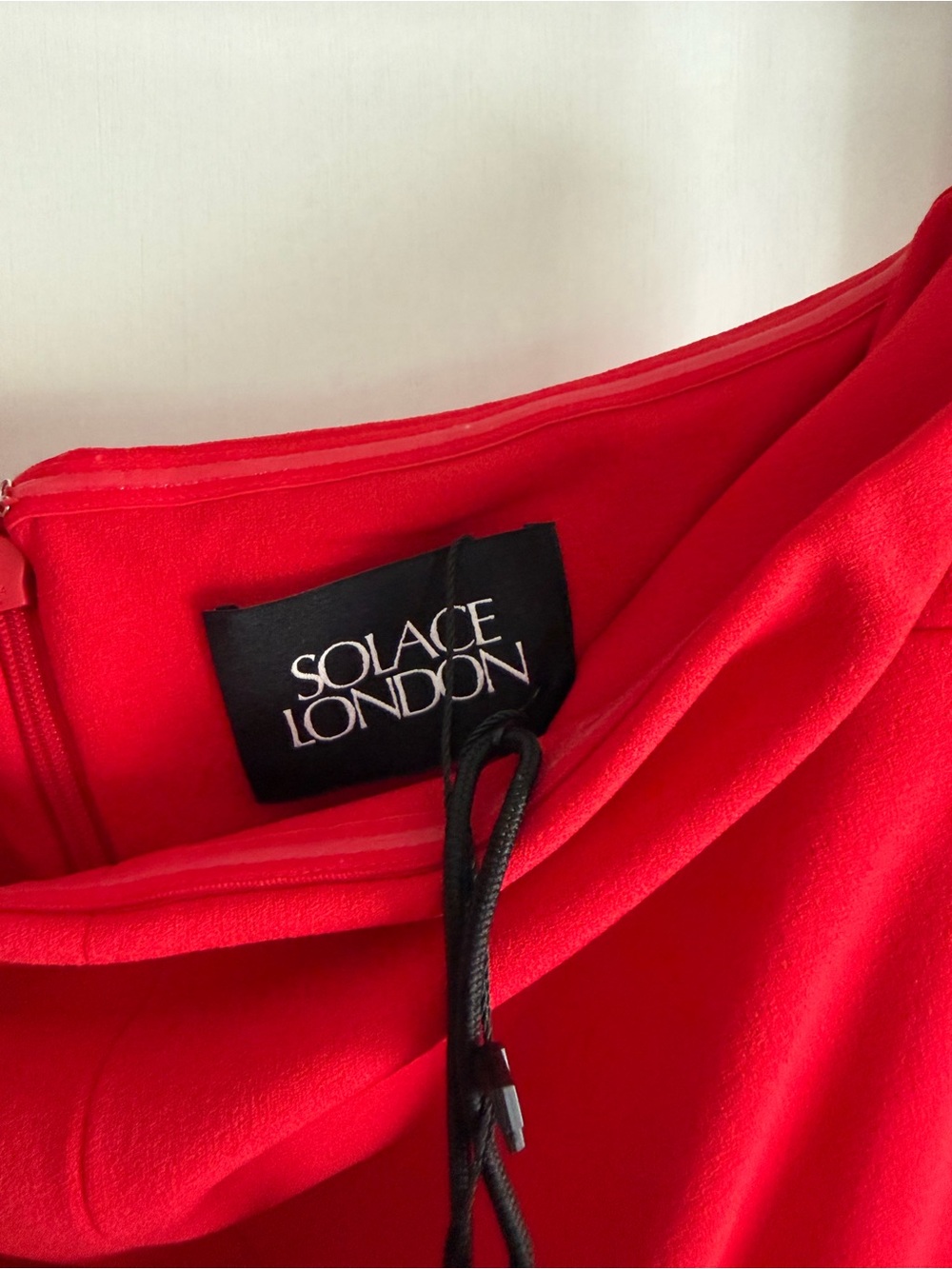 NWT Solace London Bysha Maxi Dress Ruby Red Strapless Size 4 - Picture 7 of 7